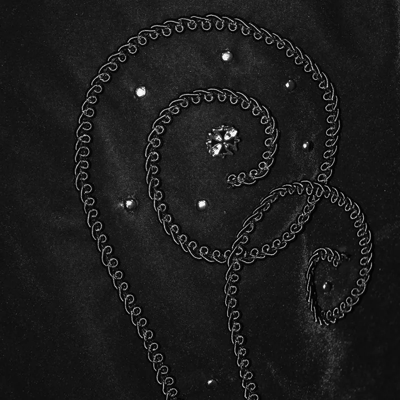 CT13401 Hand-embroidered cape collar black velveteen gothic coat for men