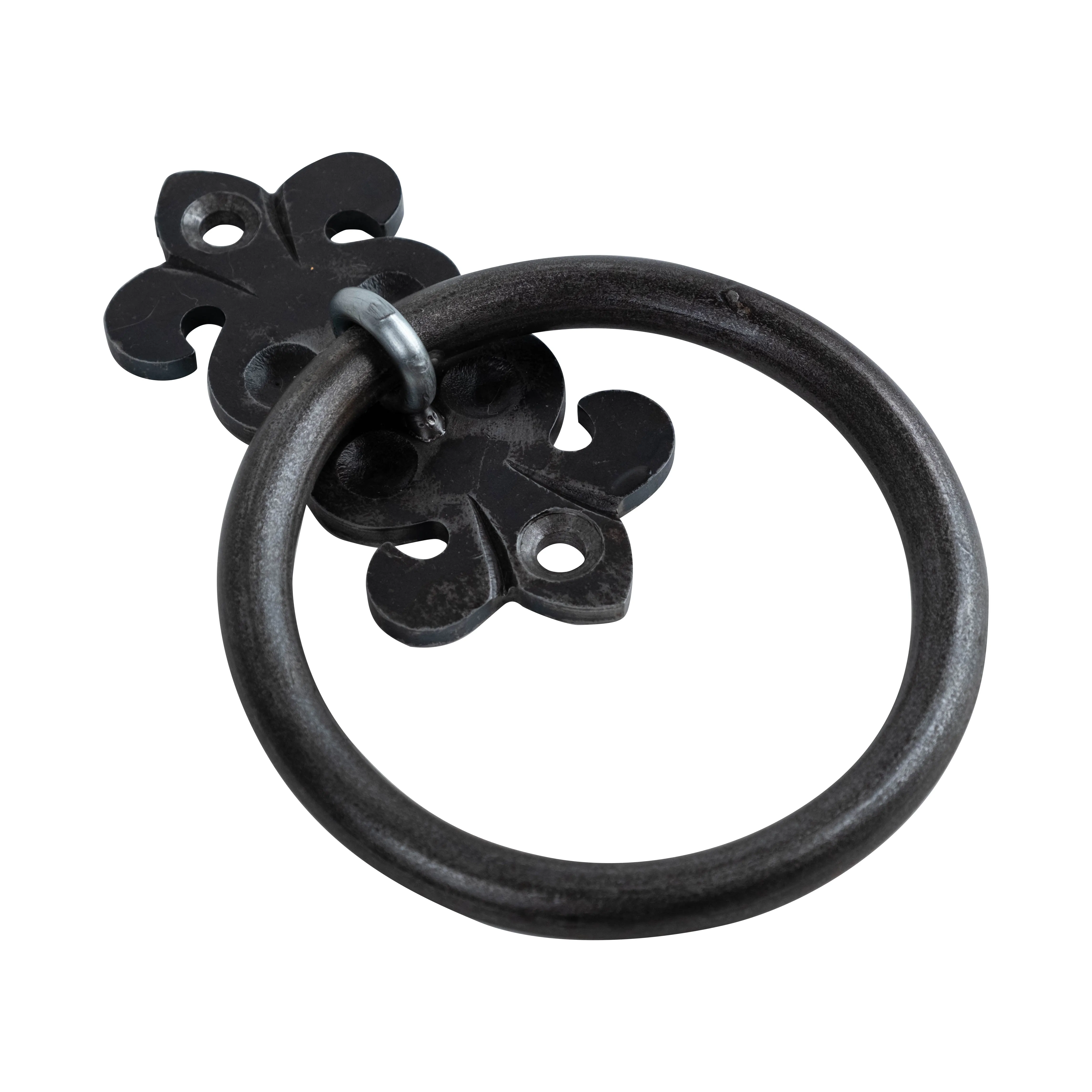 Fleur-de-lis Custom Bathroom Hardware - Towel Ring - 5" Inch - Multiple Finishes Available - Sold Individually