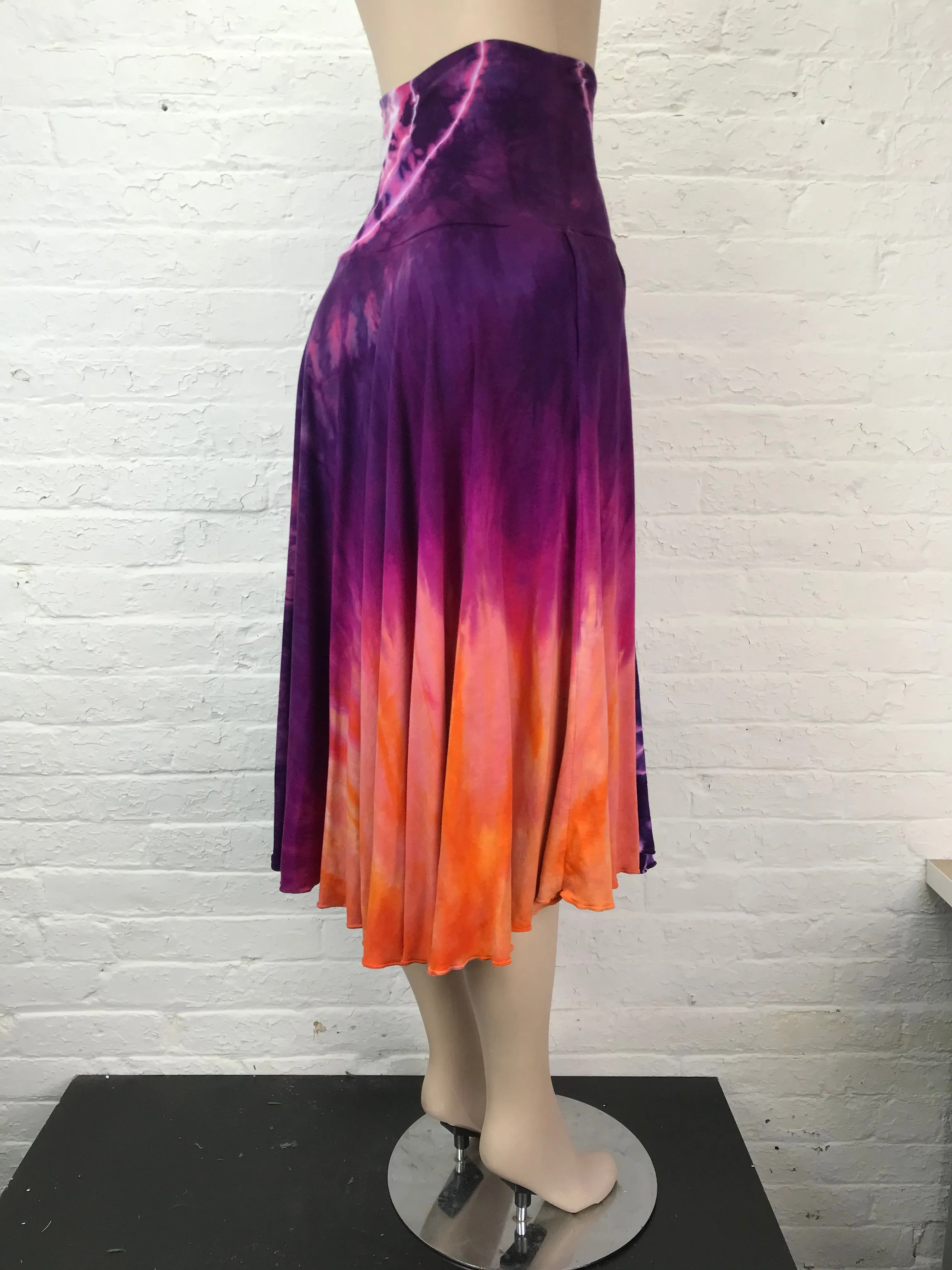 High Waisted Luxurious Wrap Skirt in Bird of Paradise with Pockets!