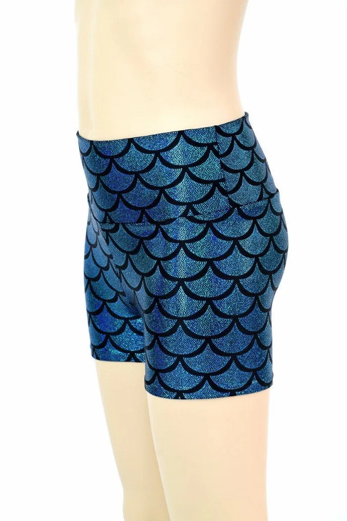 Kids Turquoise Mermaid Shorts