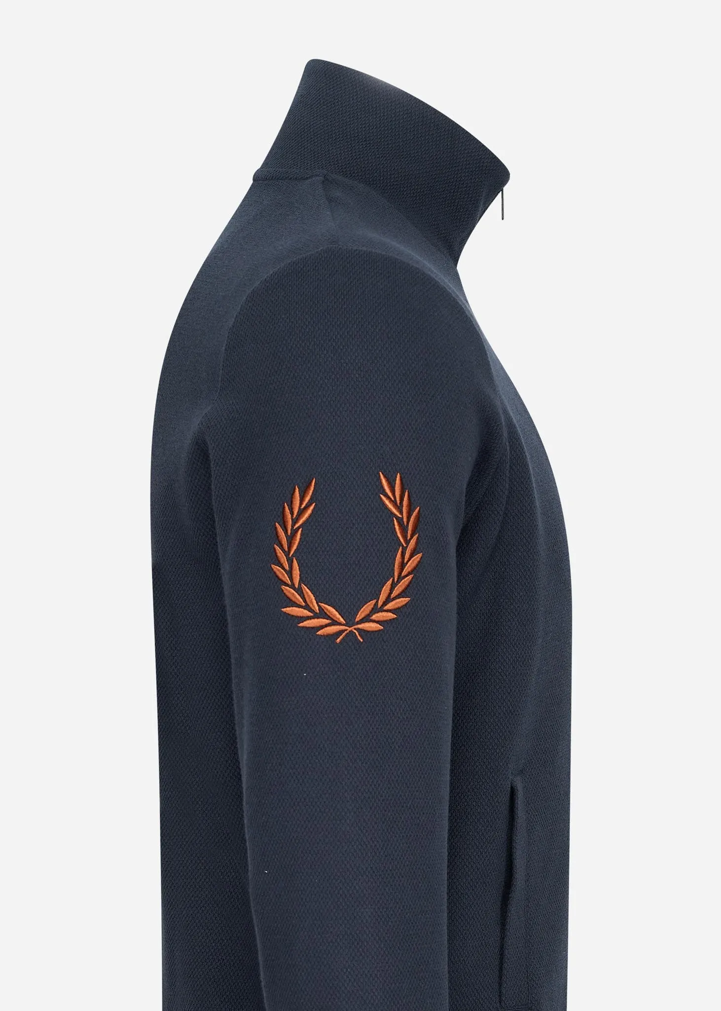Laurel wreath sleeve track jacket - navy