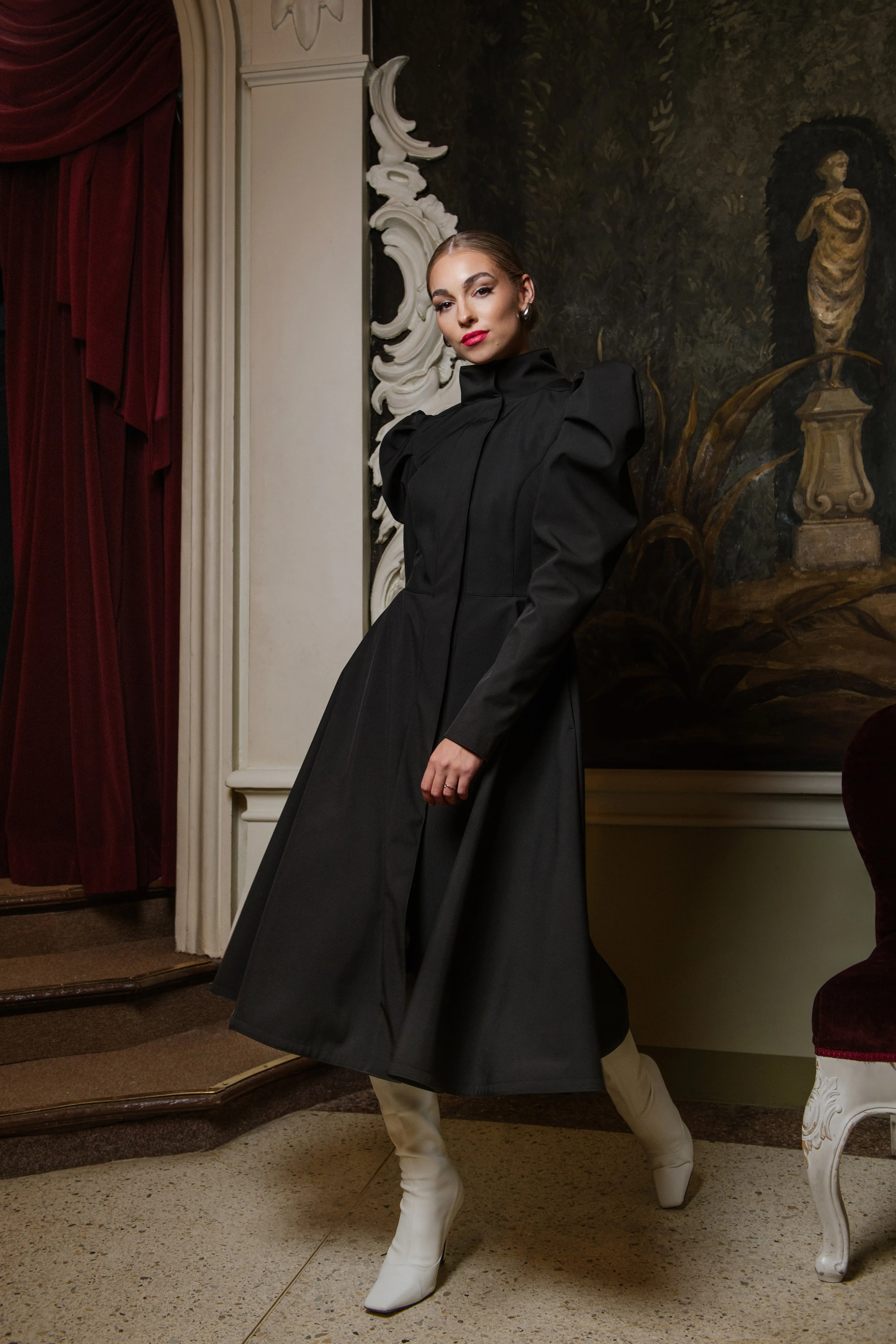 Majestic Night Raincoat Black