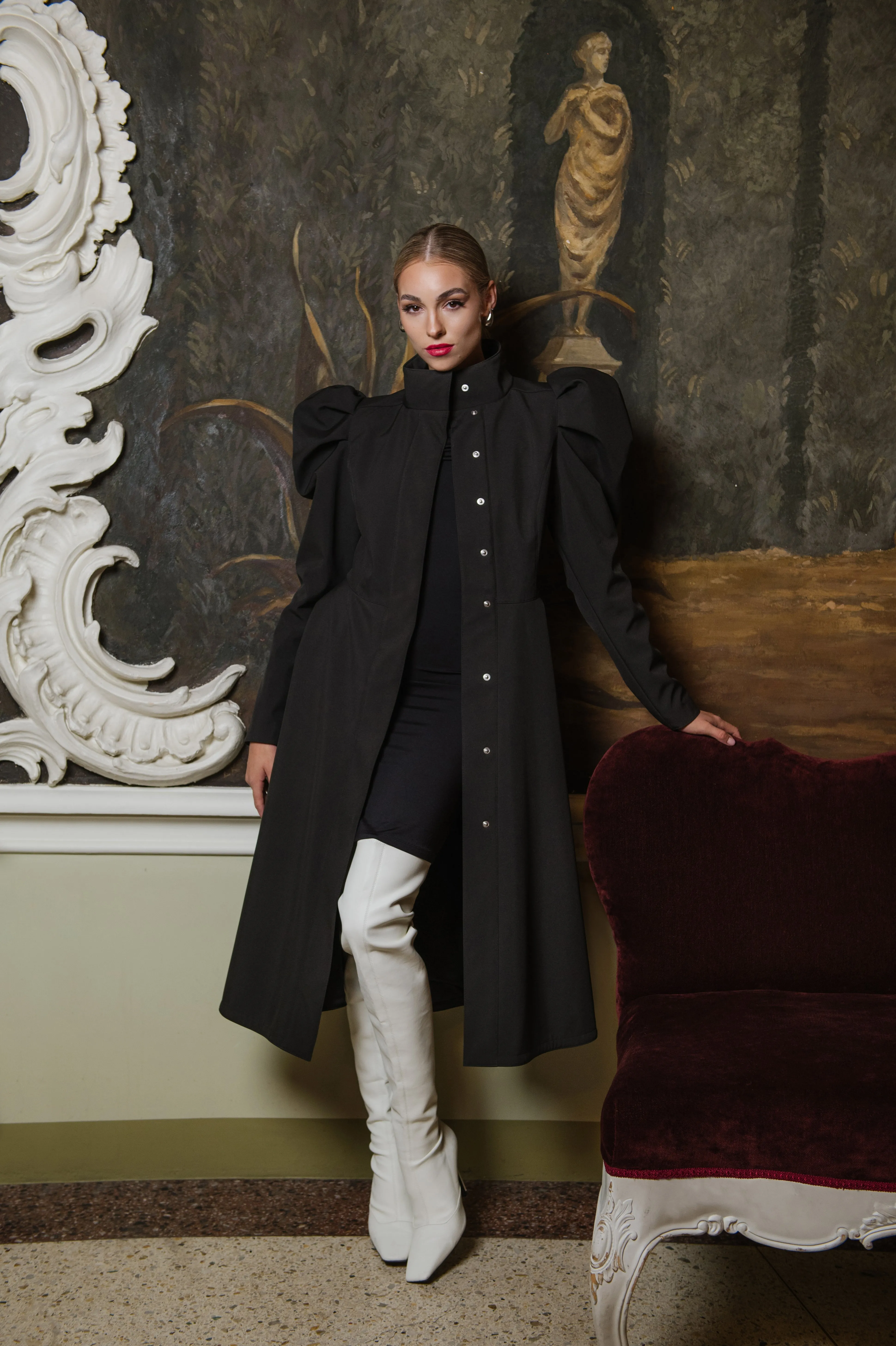 Majestic Night Raincoat Black