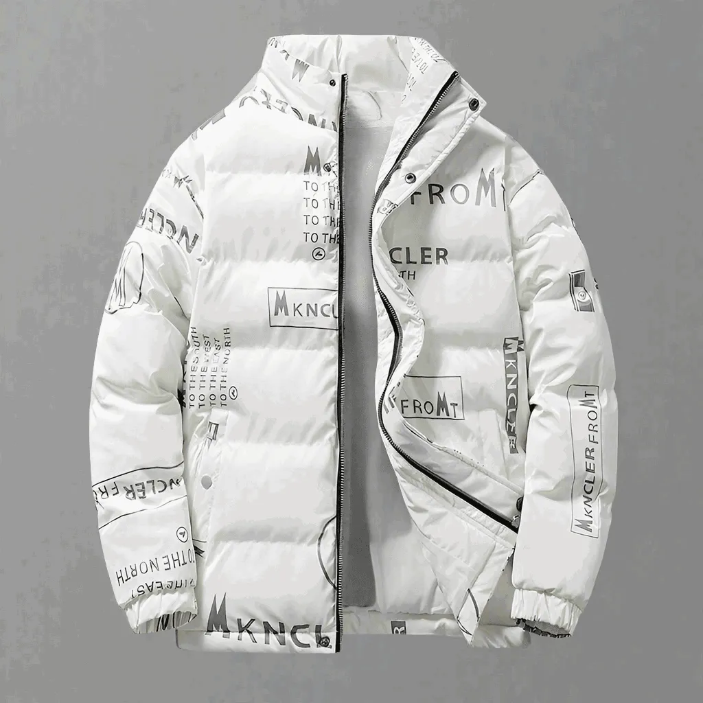 Men’s Fashion Winter Printed Jacket