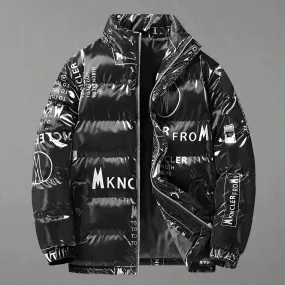 Men’s Fashion Winter Printed Jacket
