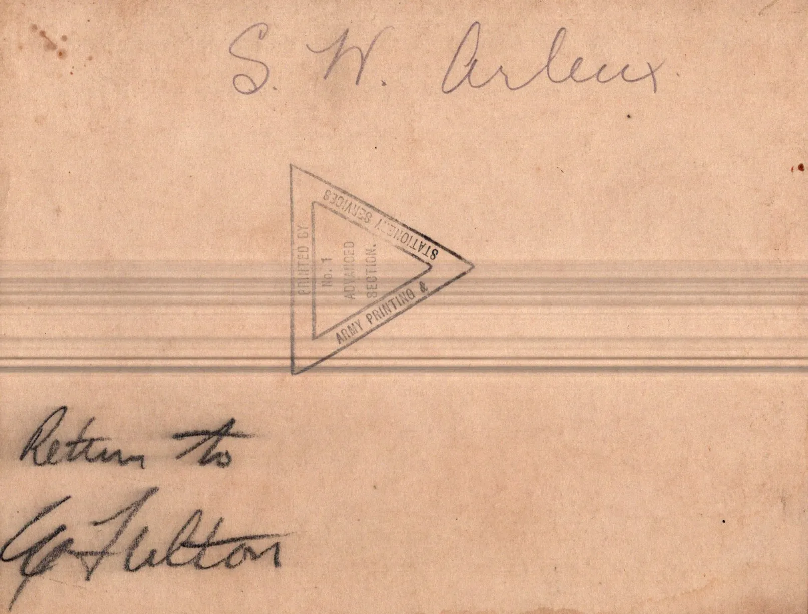 Original U.S. WWI Identified 3rd Division Officer’s Trunk Grouping - 10th Field Artillery