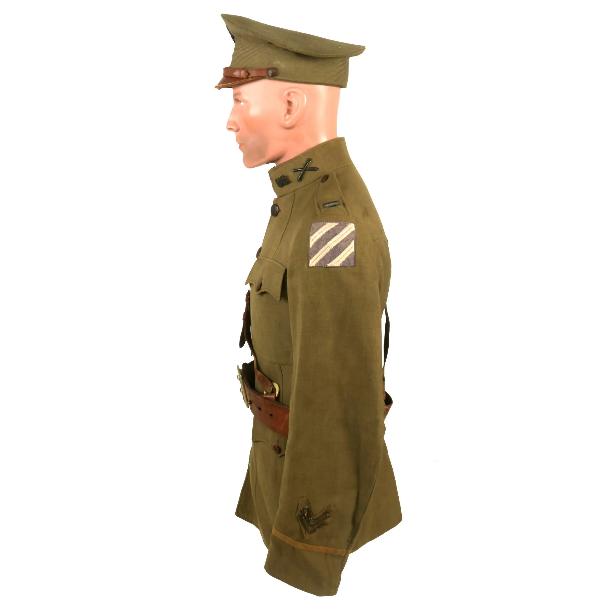 Original U.S. WWI Identified 3rd Division Officer’s Trunk Grouping - 10th Field Artillery