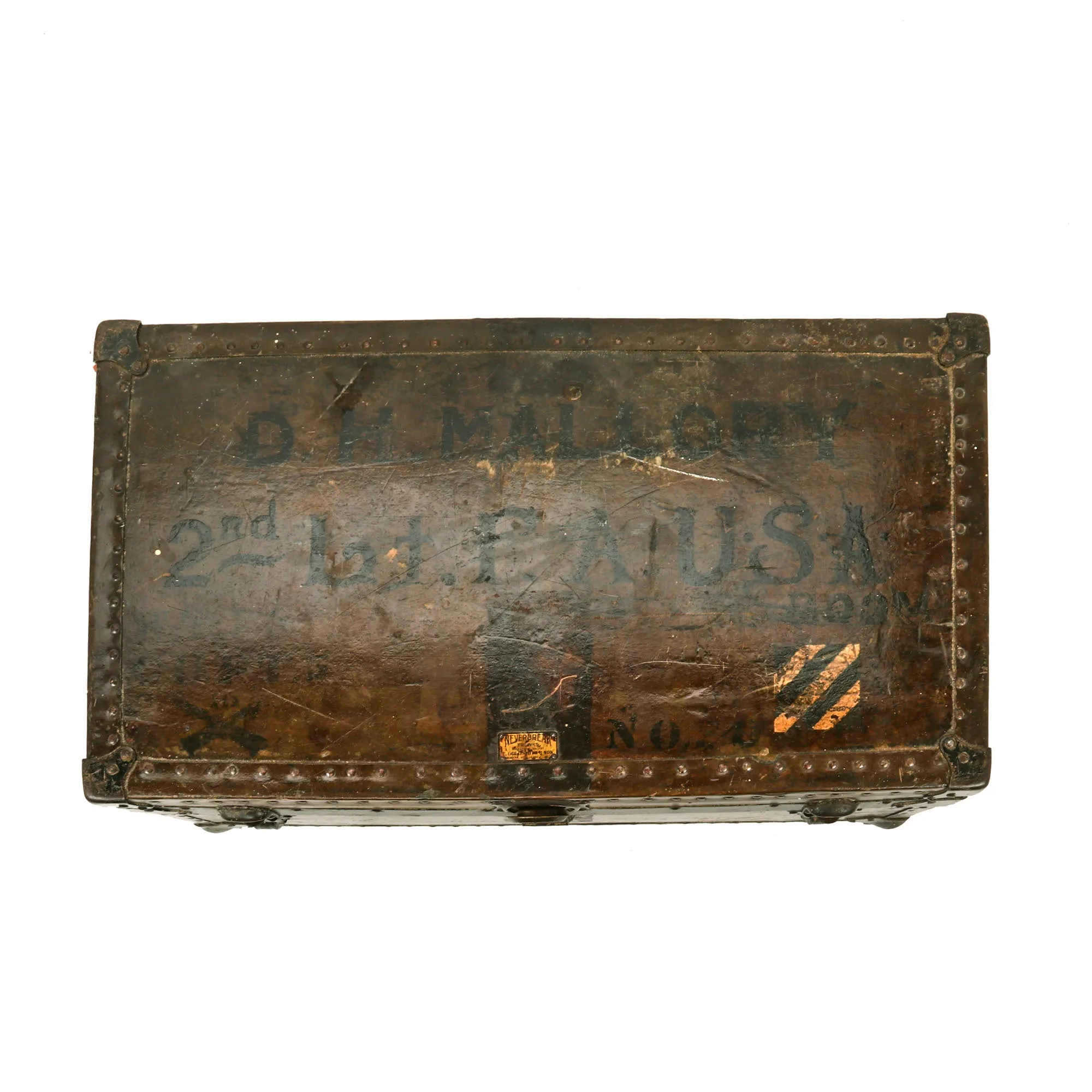 Original U.S. WWI Identified 3rd Division Officer’s Trunk Grouping - 10th Field Artillery