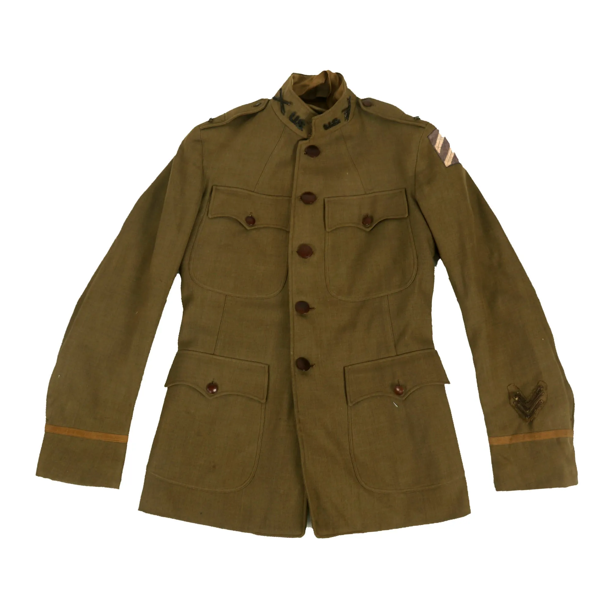 Original U.S. WWI Identified 3rd Division Officer’s Trunk Grouping - 10th Field Artillery