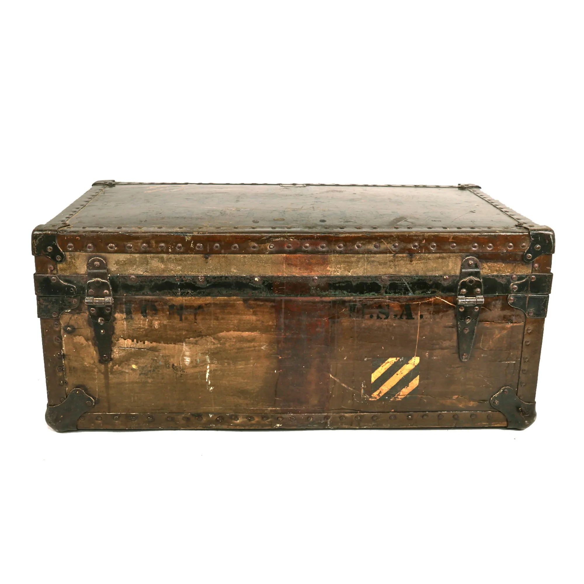 Original U.S. WWI Identified 3rd Division Officer’s Trunk Grouping - 10th Field Artillery