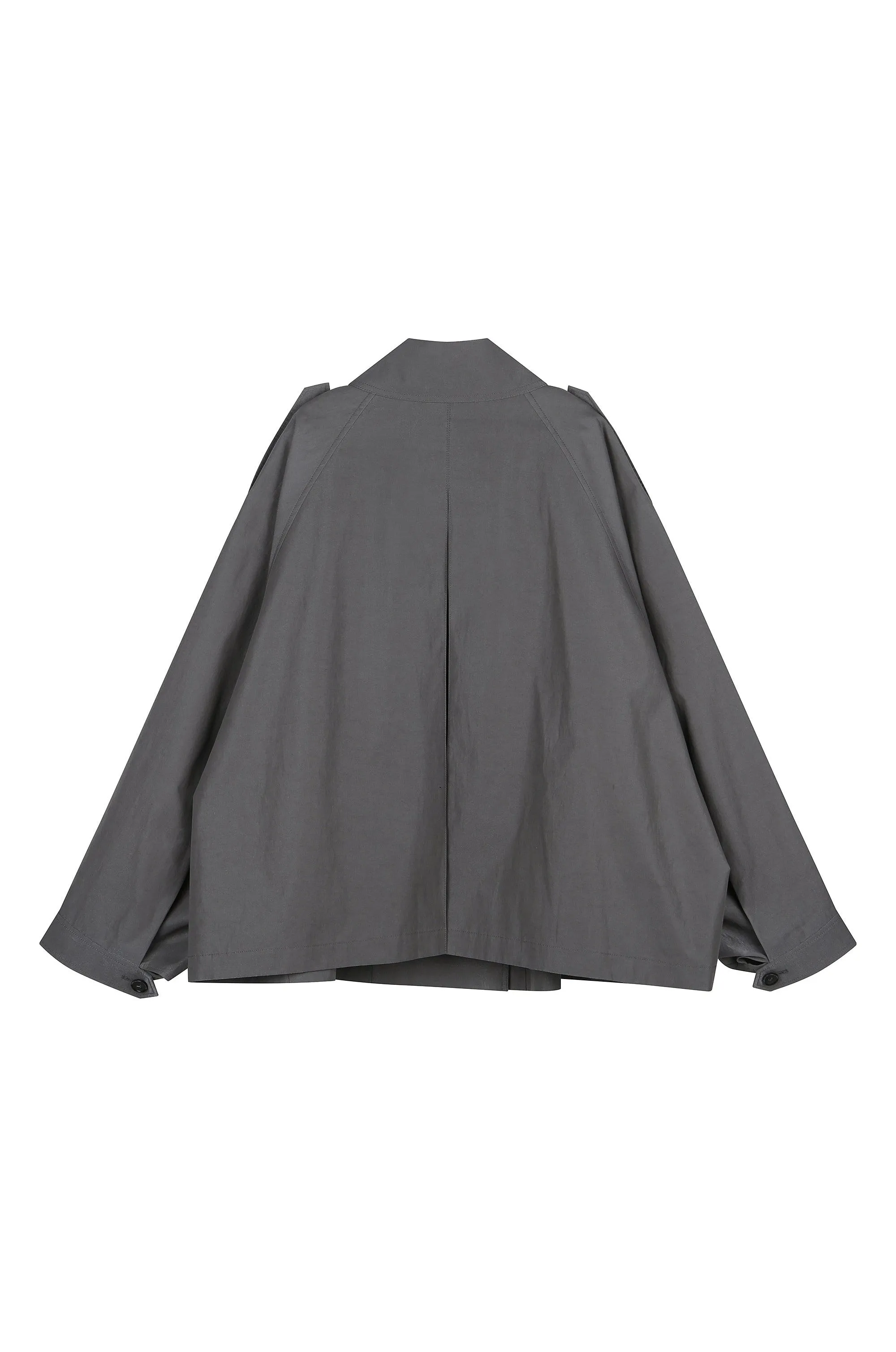 Oversized Cropped Trench Coat