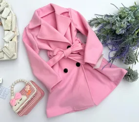 Pink spring coat
