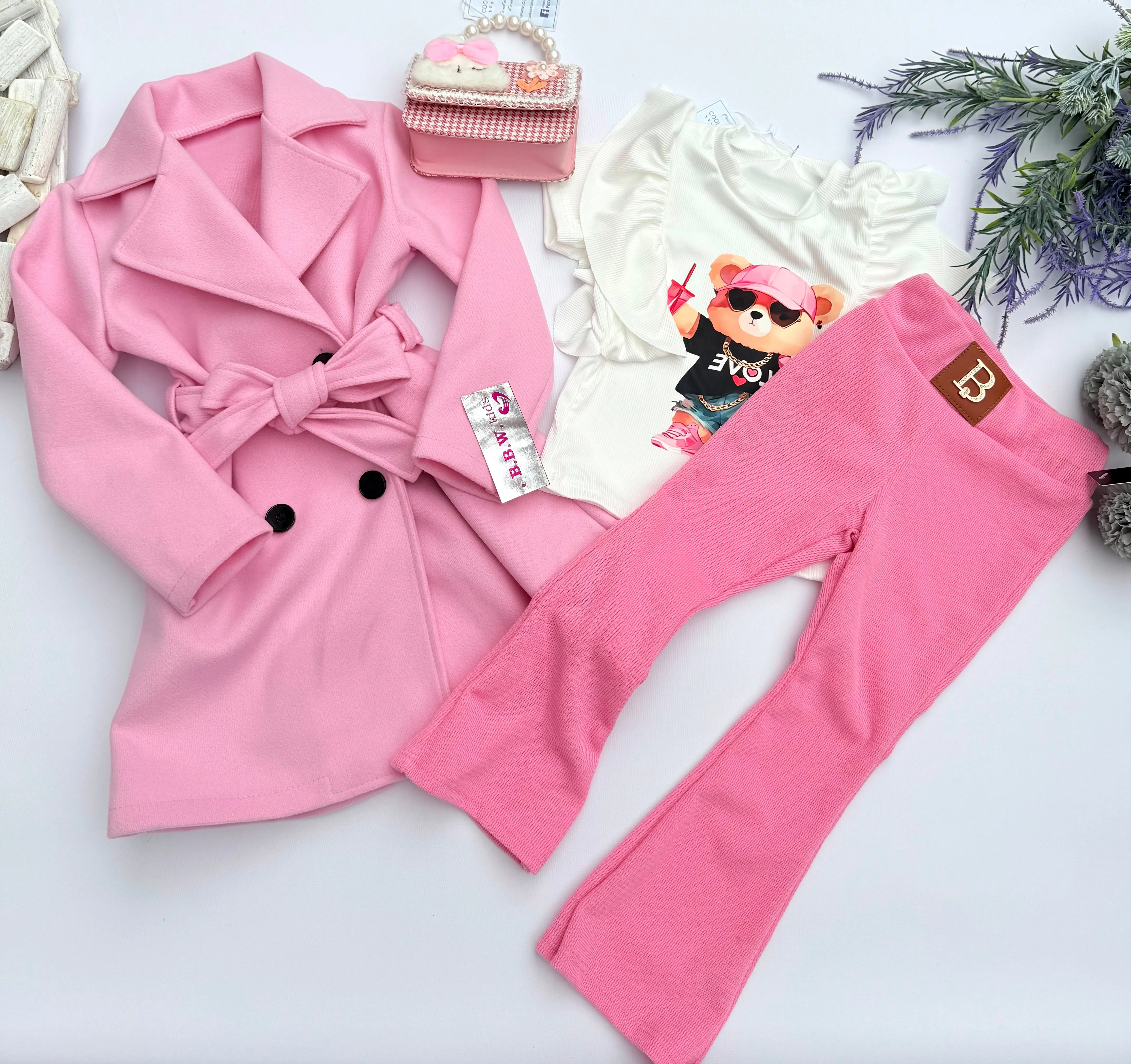 Pink spring coat