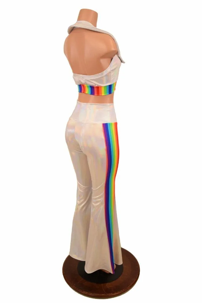 Retro 70's Solar Flares and Backless Halter Crop