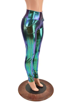 Scarab Metallic Pocket Leggings