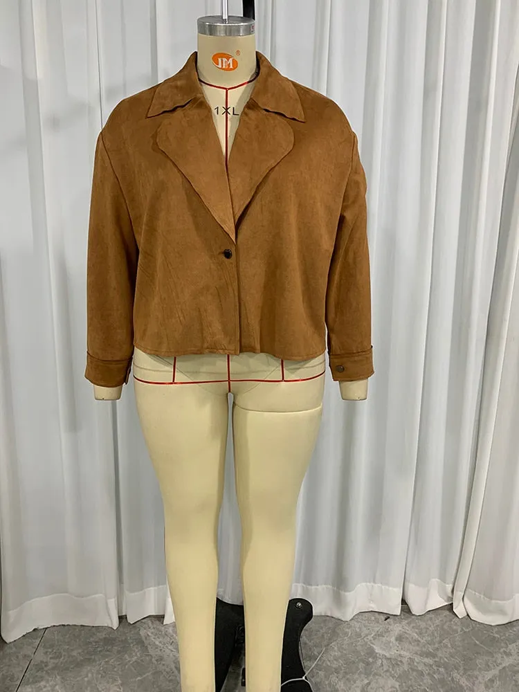 Vintage Button Autumn Long Sleeve Casual Loose Coat