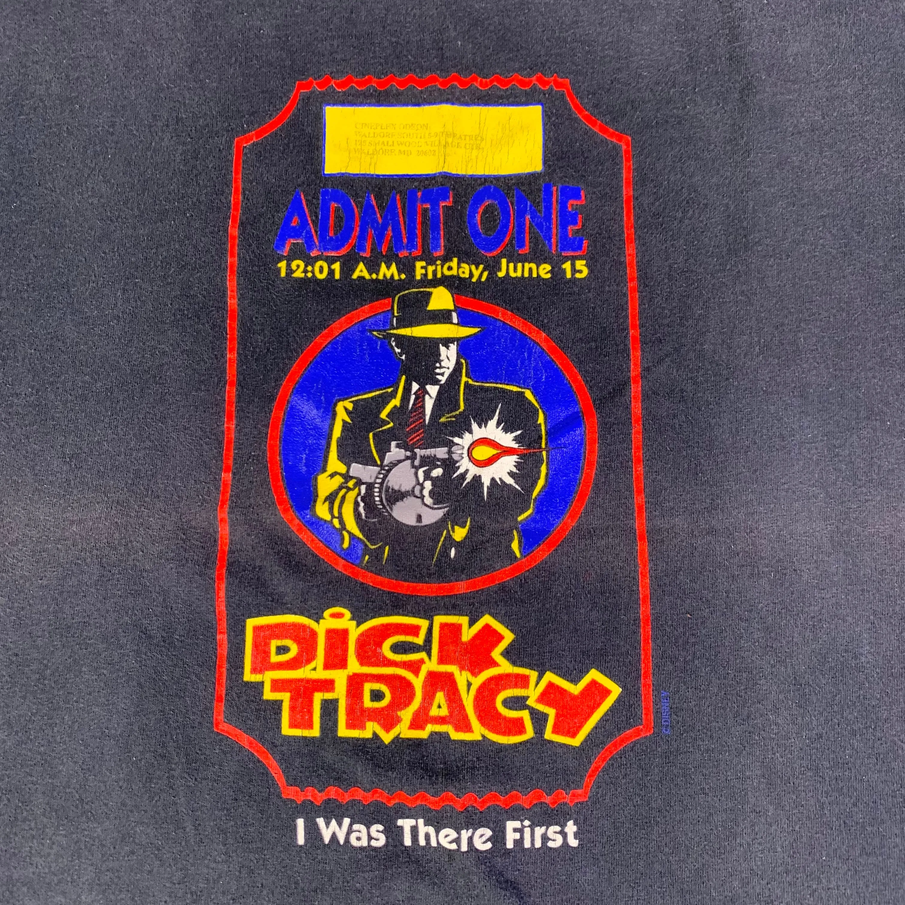 Vintage Dick Tracy "Admit One" T-Shirt