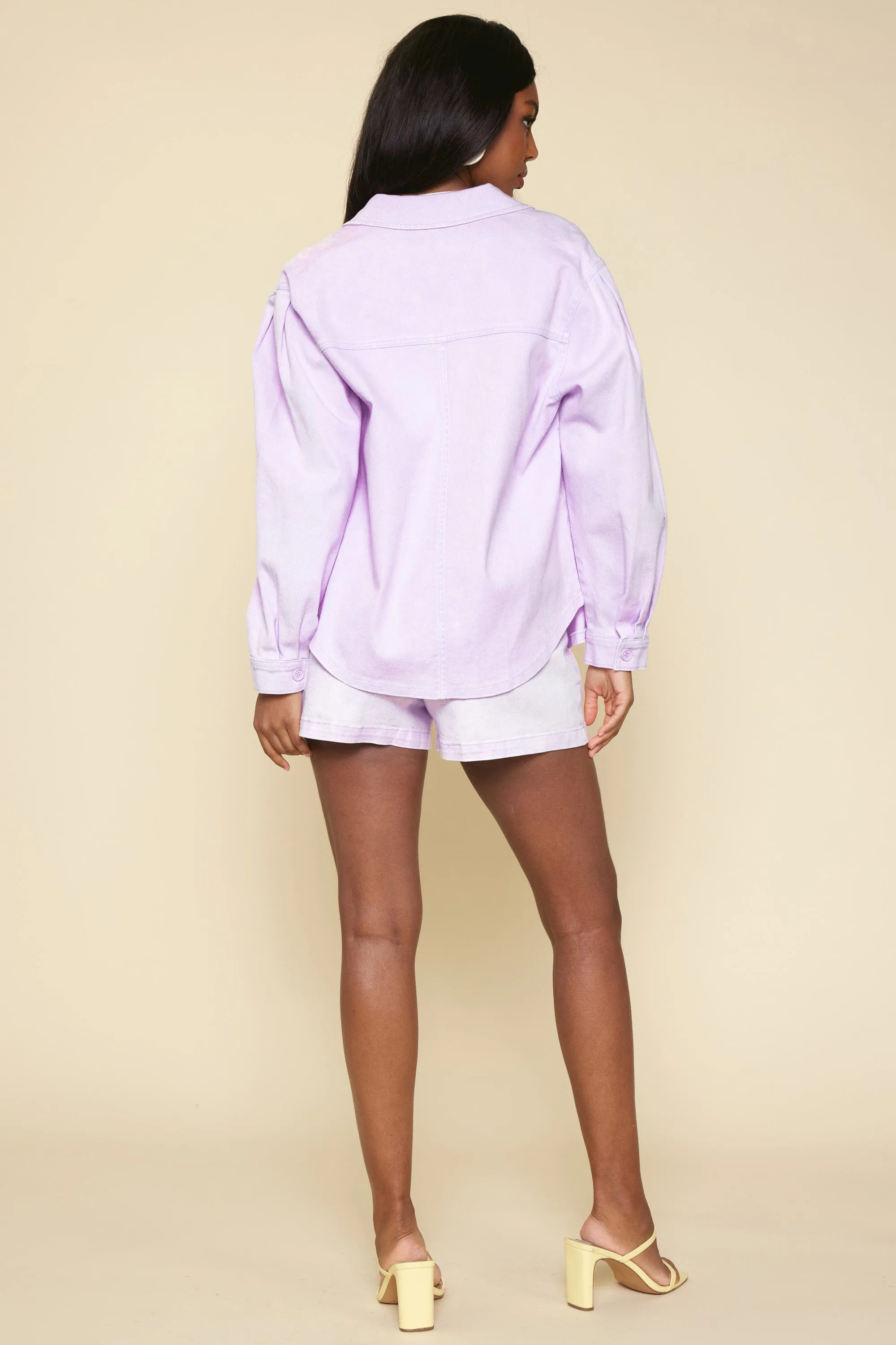 Washed Cotton Twill Shacket