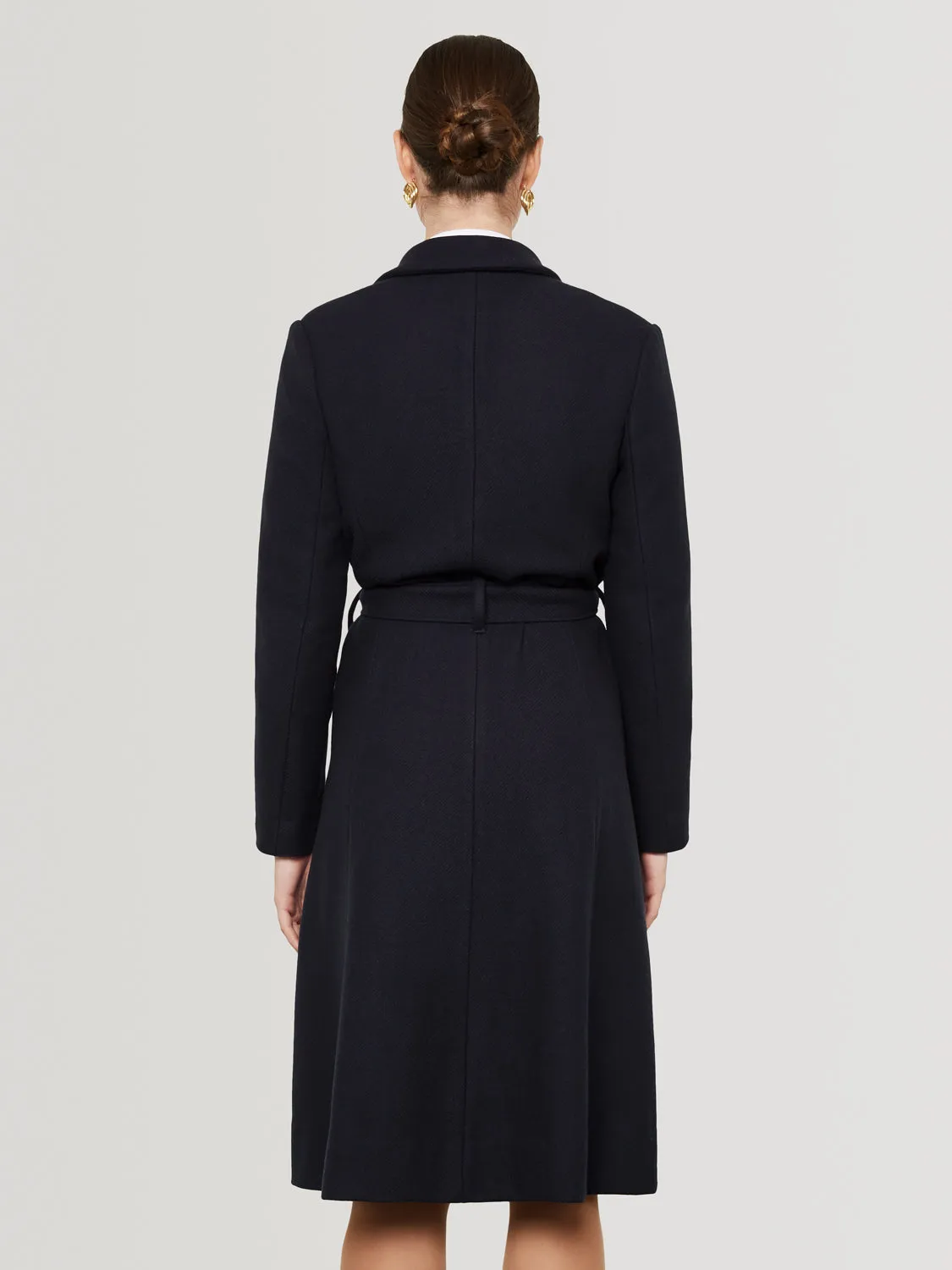 Wrap Coat - Navy